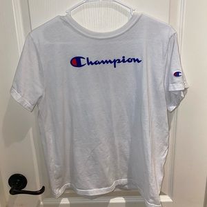 White champion shirt!